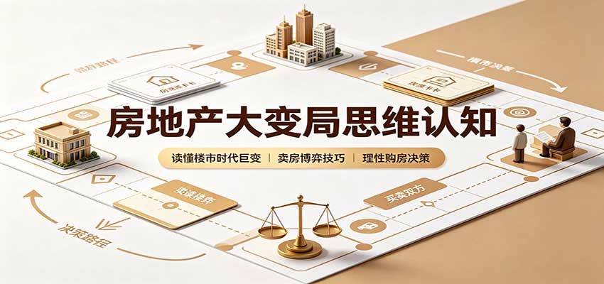 房地产大变局思维认知：读懂楼市时代巨变，卖房博弈技巧，理性购房决策-来友网创