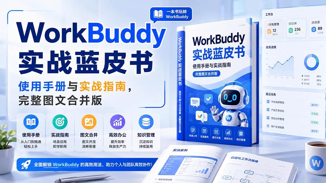 （20106期）WorkBuddy实战蓝皮书，使用手册与实战指南，完整图文合并版-来友网创