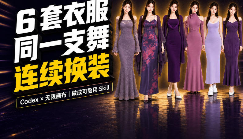 同一支舞，6套衣服按顺序切换：我把服装换装视频做成了一个Skill-来友网创