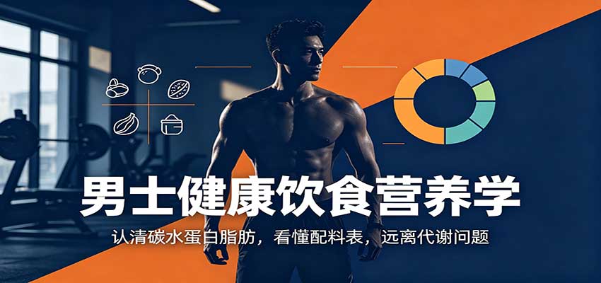 男士健康饮食营养学：认清碳水蛋白脂肪，看懂配料表，远离代谢问题-来友网创
