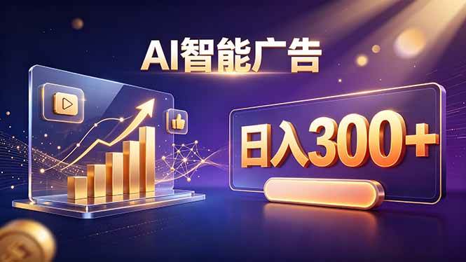 （20233期）不露脸、不直播，AI 智能广告日入 300 + 是怎么做到的？-来友网创