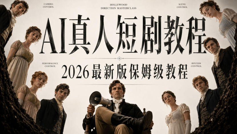 AI真人短剧制作全流程，AI视频大佬专为零基础研制的AI短剧教程，保姆级教程，新手一学就会！-来友网创
