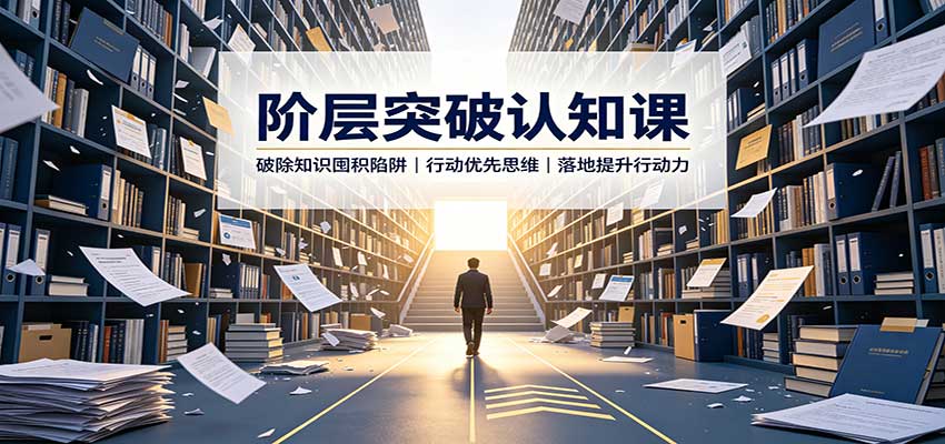 阶层突破认知课：破除知识囤积陷阱，行动优先思维，落地提升行动力-来友网创