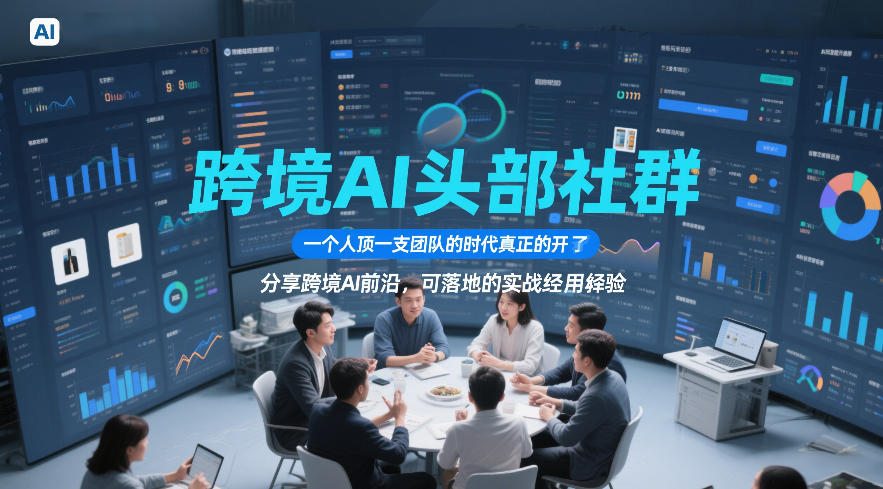 跨境AI头部社群，一个人顶一支团队的时代真正的开始了，分享跨境AI前沿，可落地的实战经验（更新09月11日）-来友网创