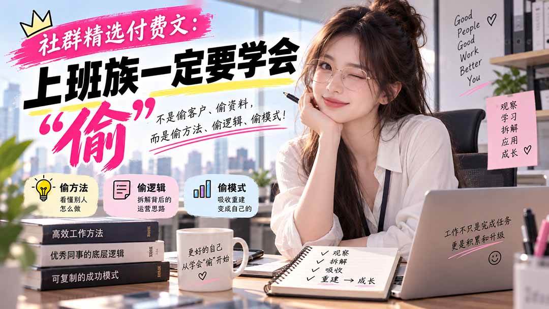 （20423期）社群精选付费文：上班族一定要学会“偷“-来友网创