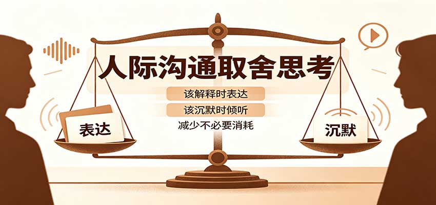 人际沟通取舍思考：分清解释与沉默边界，拿捏职场生活沟通分寸减少情绪内耗-来友网创