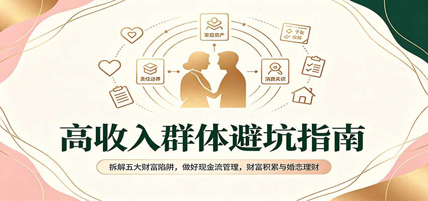 高收入群体避坑指南：拆解五大财富陷阱，做好现金流管理，财富积累与婚恋理财-来友网创