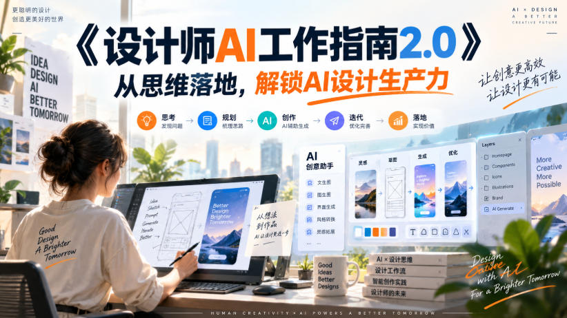 《设计师AI工作指南2.0》从思维落地-无水印，解锁AI设计生产力-来友网创